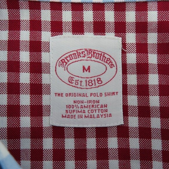 Brooks Brothers Medium Multicolor Colorblock Gingham Long Sleeve Button Shirt - Picture 8 of 14